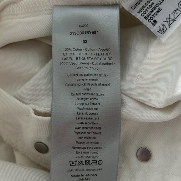 Dior White Paint Splatter Slim Jeans - Picture 4 of 6